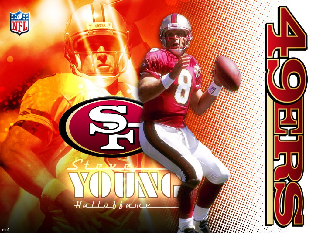 Steve young wallpaper featuring world-class action and style