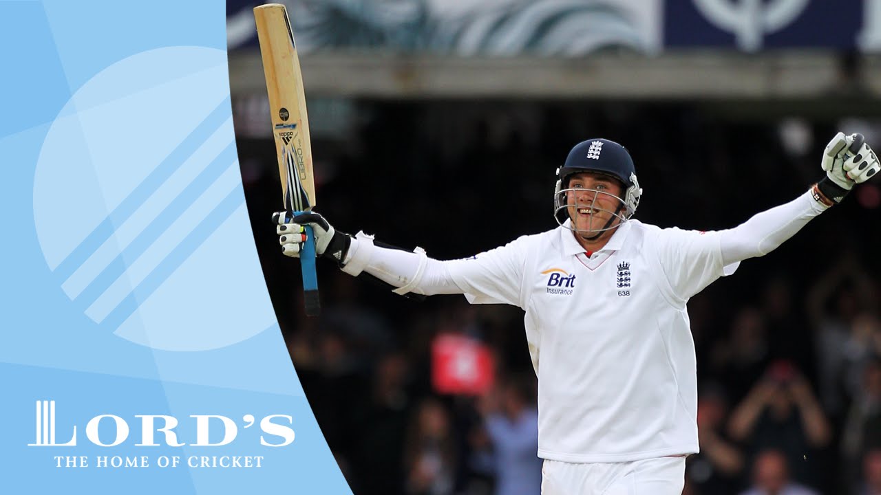 Stuart broad 169 committed to excellence in cricket history