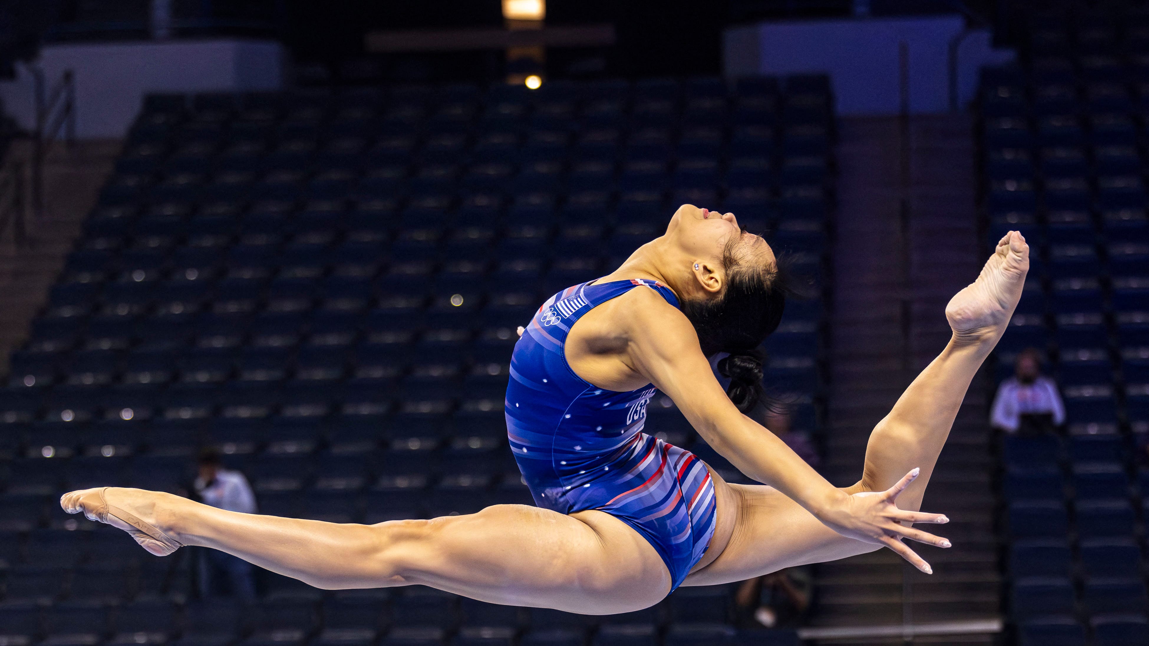 Suni lee images showcasing her determination in the sporting arena