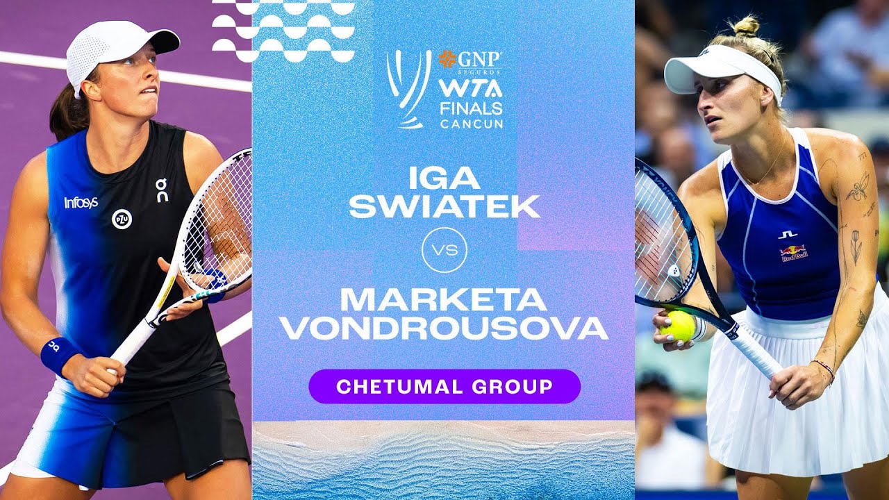 Vibrant swiatek and vondrousova shine in thrilling tennis showdown