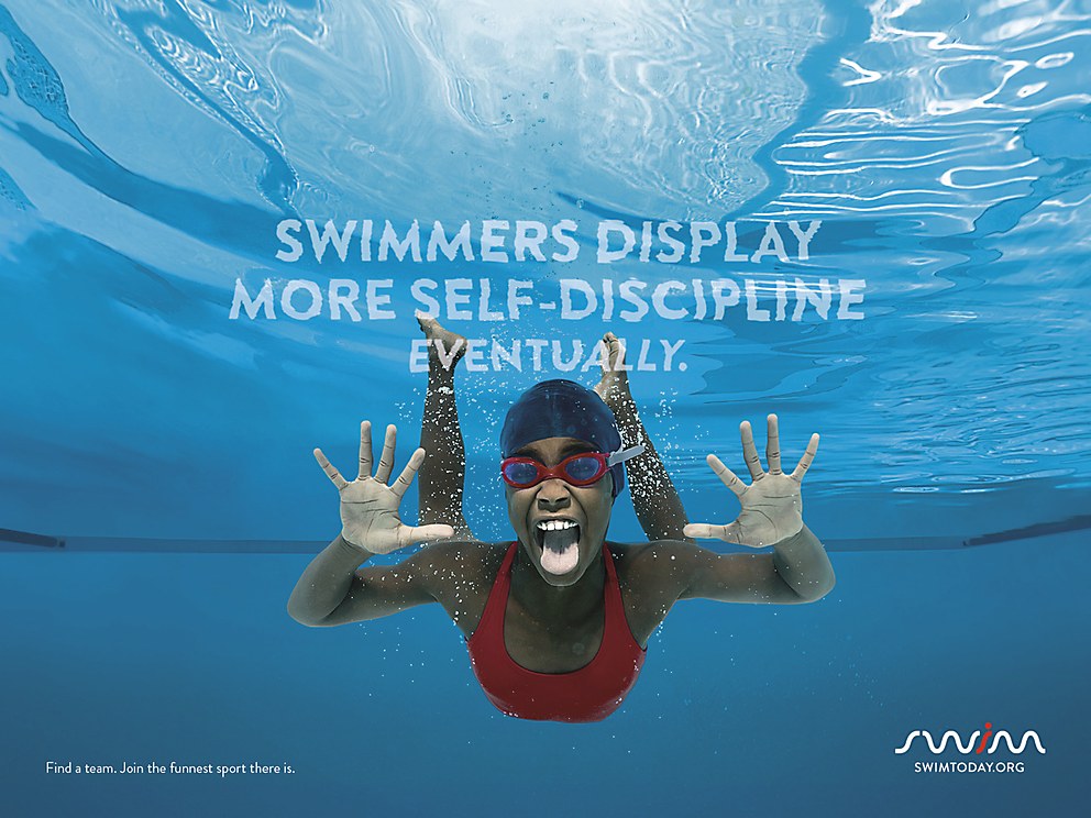 Swim team posters that are eye-catching and inspire champions