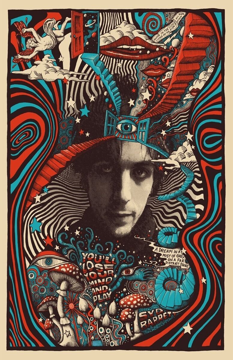 Syd barrett poster offers world-class art for music enthusiasts