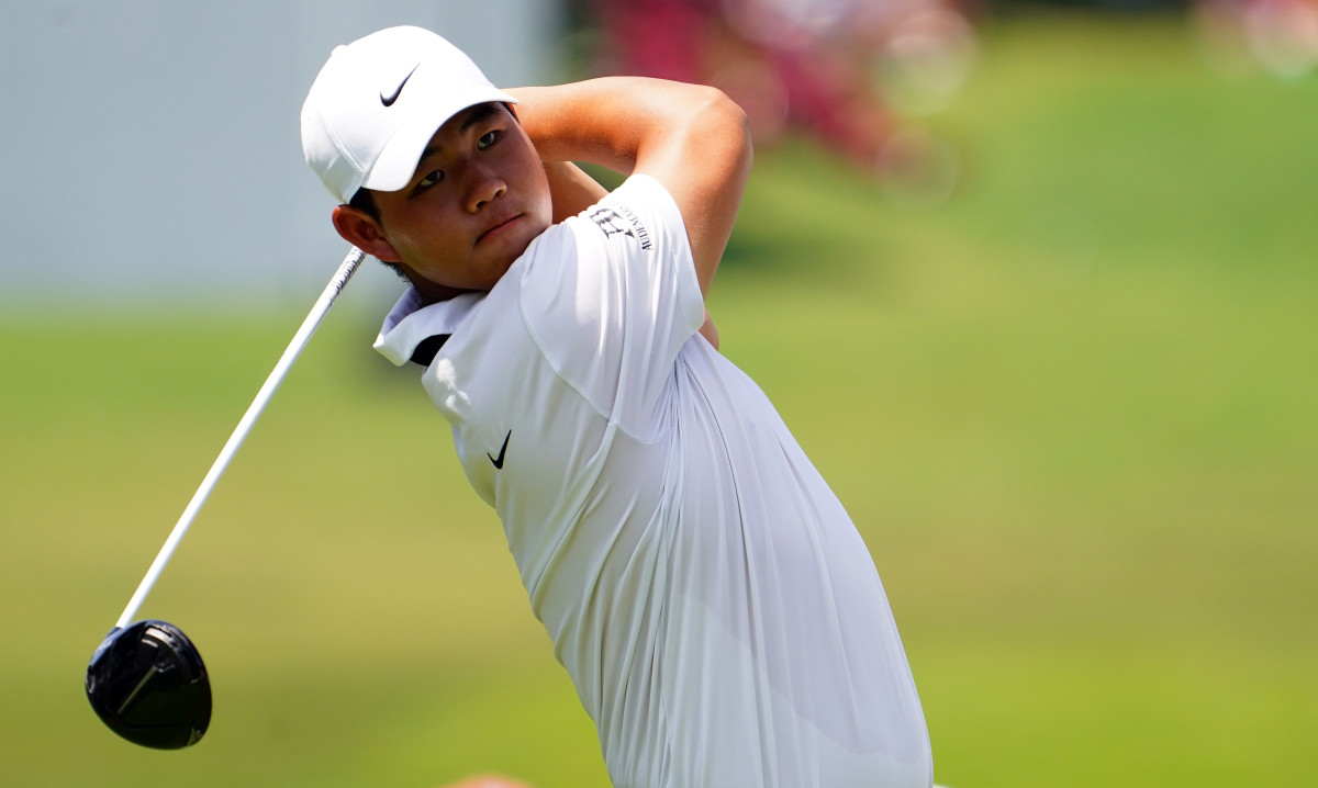 Ambitious tom kim shines at the 2023 open championship event