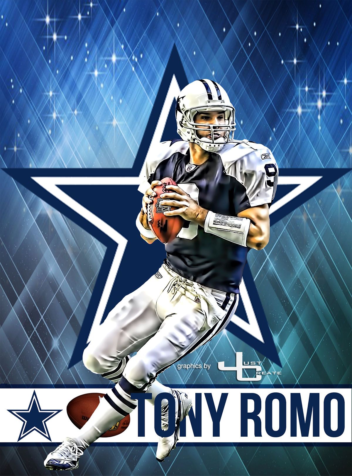 Competitive tony romo wallpaper to elevate your sports decor game