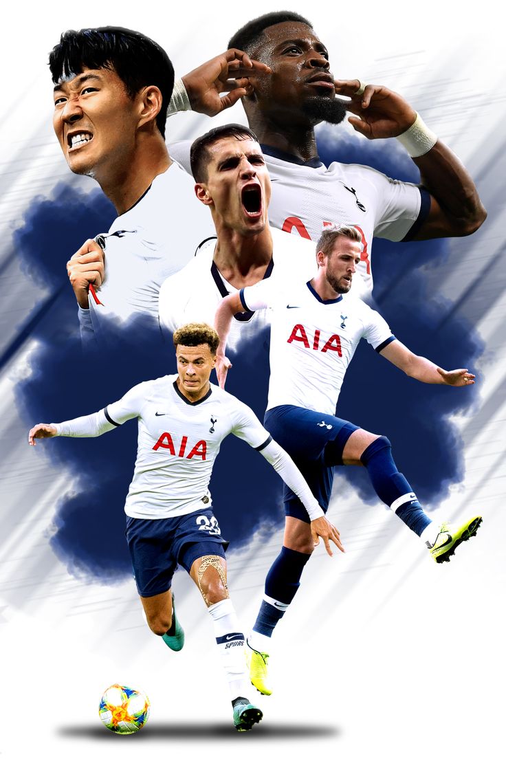 Tottenham hotspur poster showcasing iconic moments of the team
