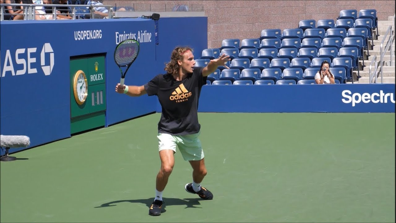 Dynamic power of tsitsipas forehand elevates his tennis game