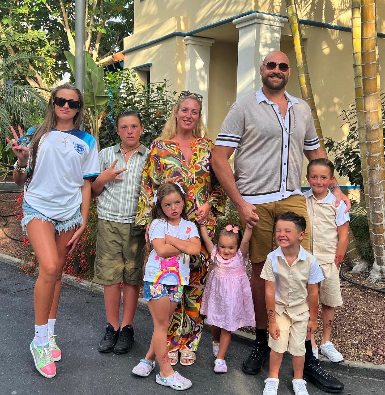 Tyson fury mother photo showcasing the spirit of teamwork together
