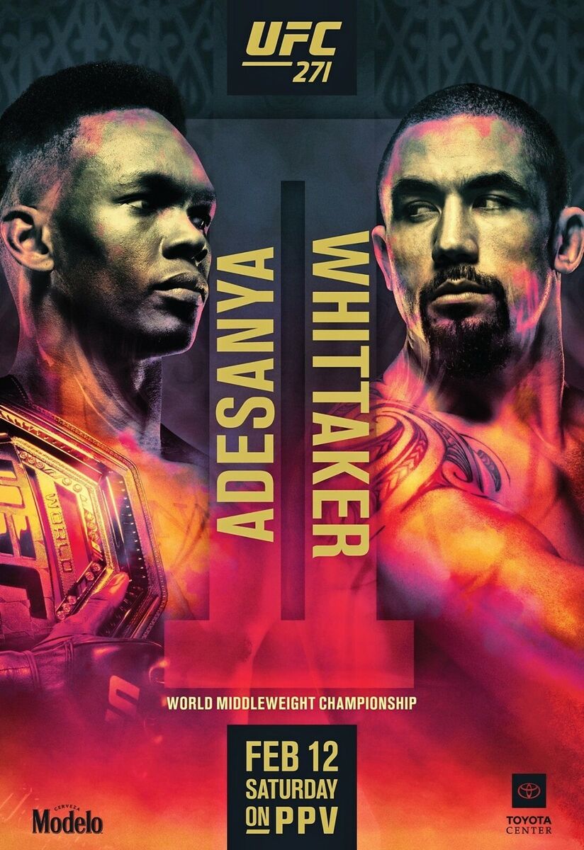 Elite ufc 271 poster reveals thrilling matchups and fighters’ spirit