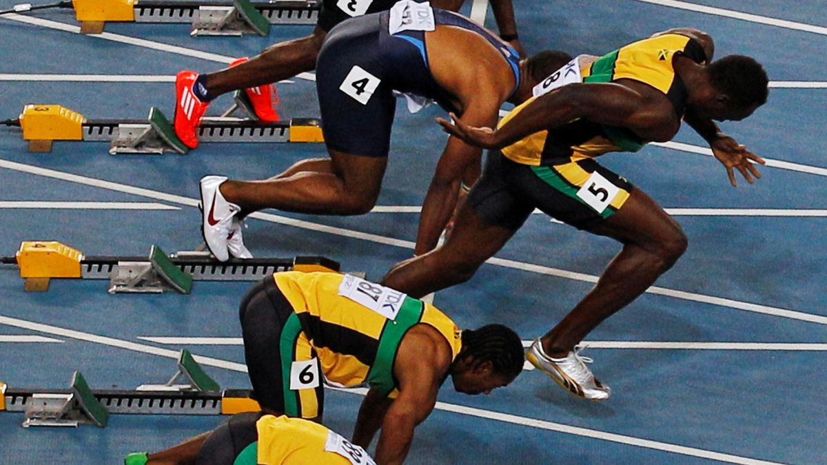 Usain bolt false start and its impact on championship-level racing