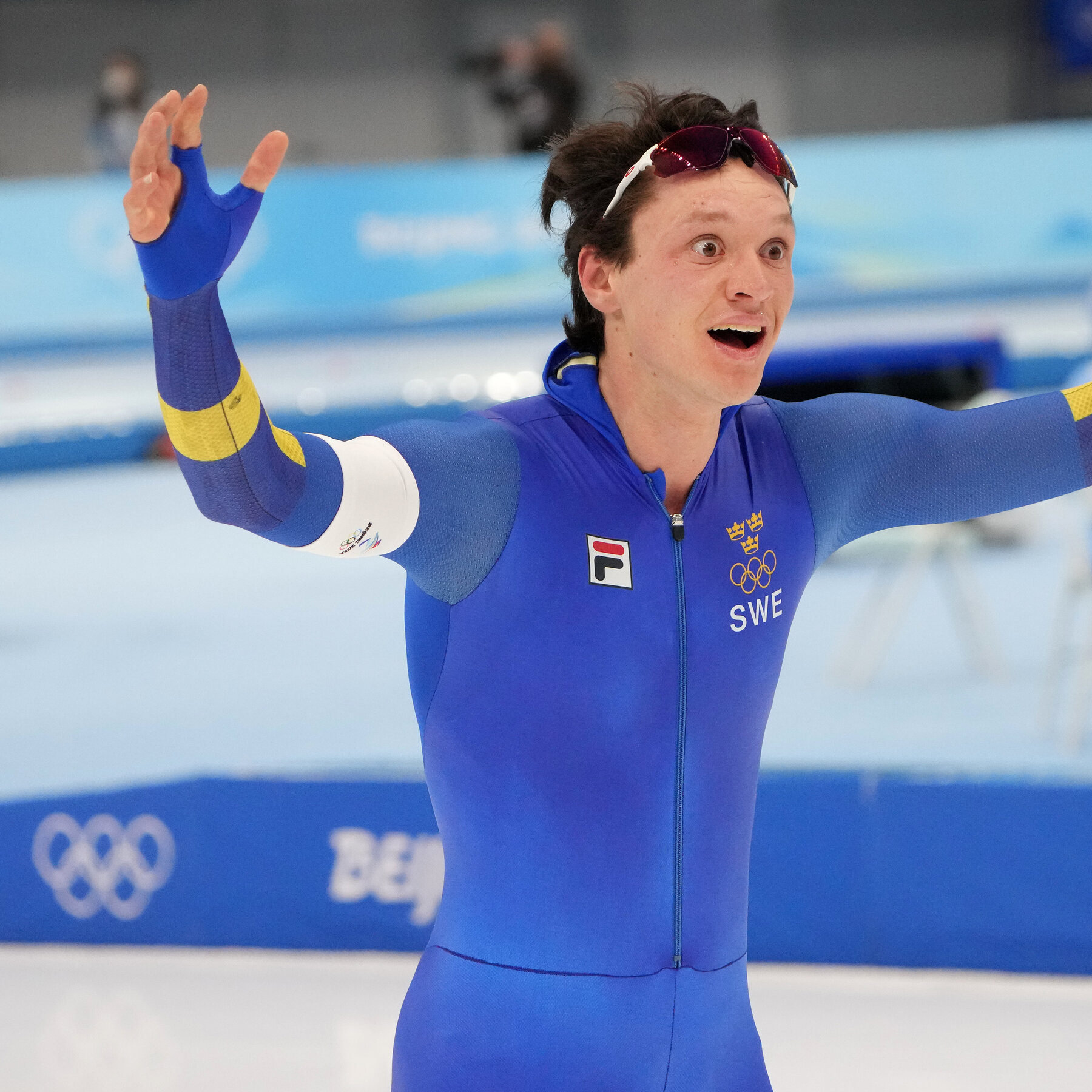 Victorious swedish speed skater shines brightly on the world stage