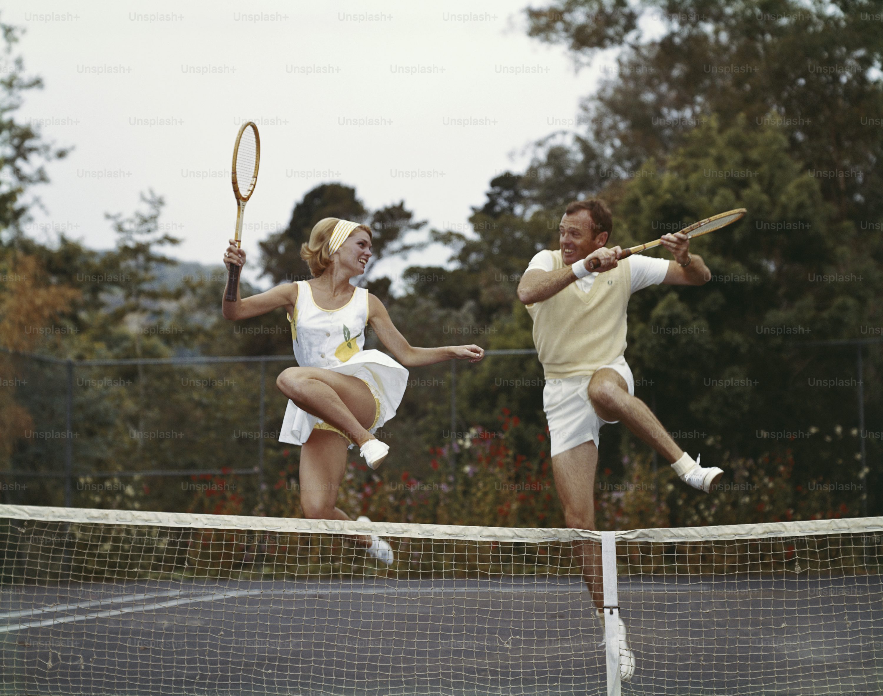 Persevering through time with stunning vintage tennis photos collection