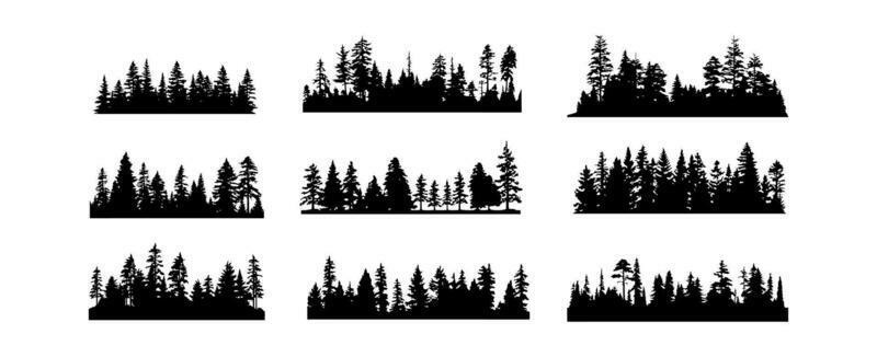 Woods silhouette captured in stunning focused landscape photography