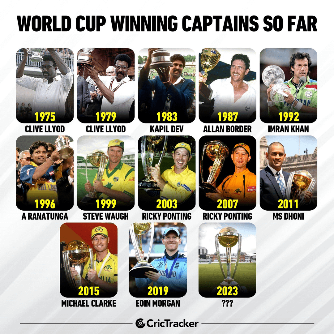 Sporty journey of world cup winning captains through the years
